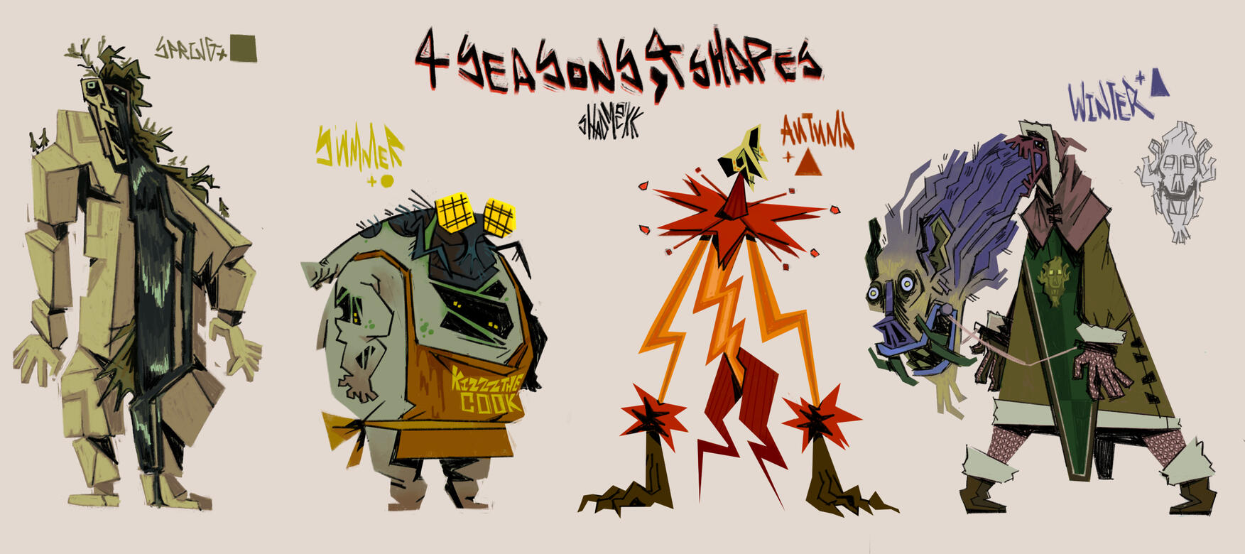 Designs based off of the 4 seasons